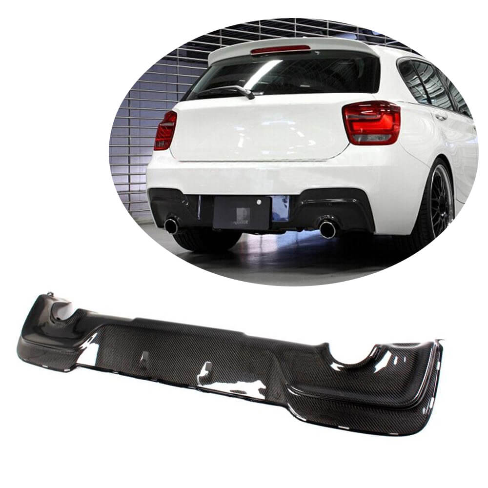 BMW 1 Series F20 M135i Pre-LCI 2012-2015 Rear Bumper Diffuser Carbon Fiber-Ahacarbon