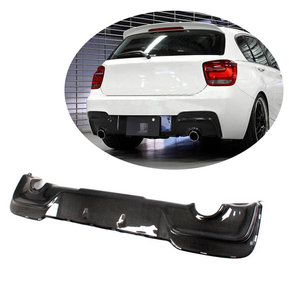 BMW 1 Series F20 M135i Pre-LCI 2012-2015 Rear Bumper Diffuser Carbon Fiber-Ahacarbon