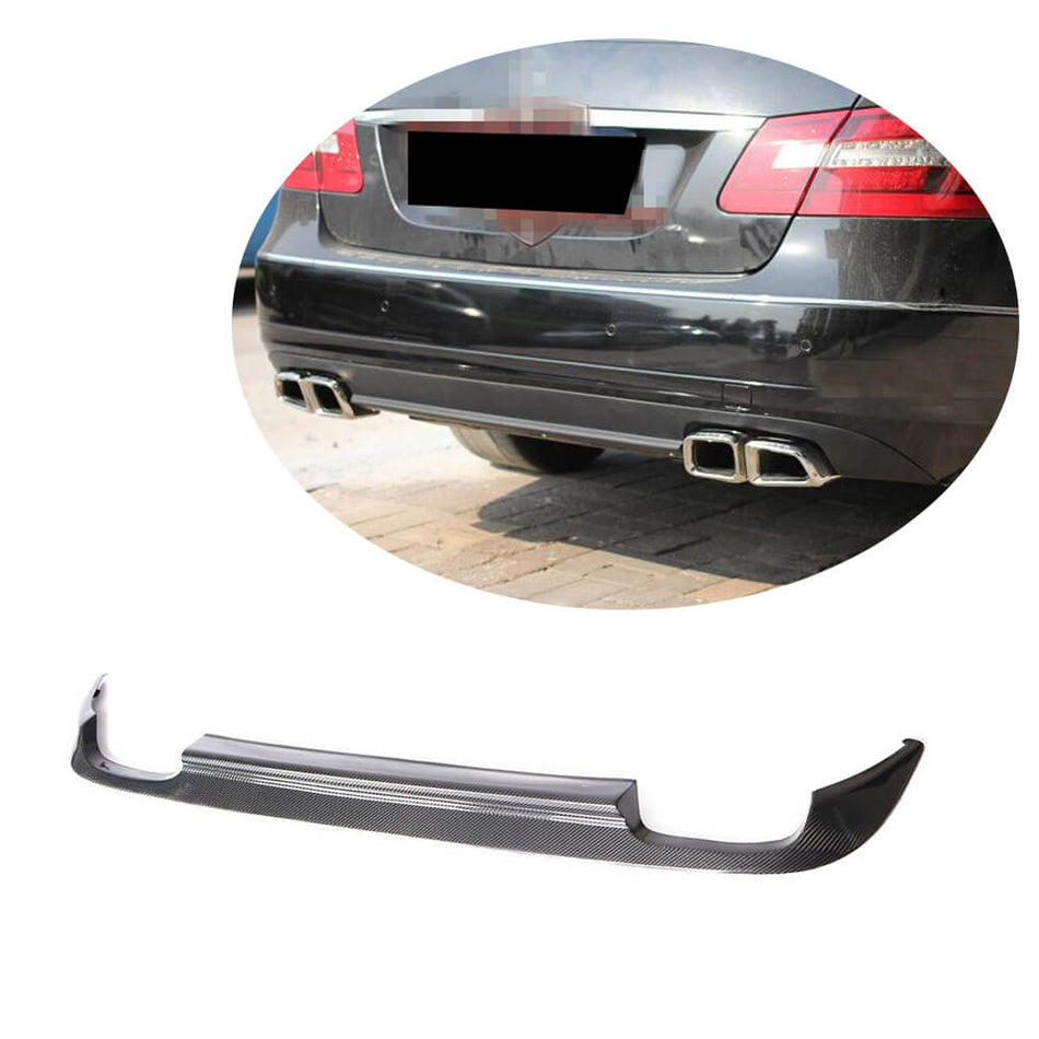 Mercedes Benz W212 Base Sedan Pre-facelift 2010-2013 Rear Bumper Diffuser Carbon Fiber-Ahacarbon