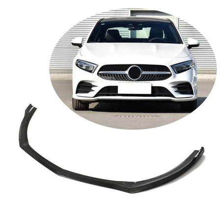 Mercedes Benz A Class (W177) V177 Sport A200 A250 Sport 2019UP Front Bumper Lip Carbon Fiber-Ahacarbon
