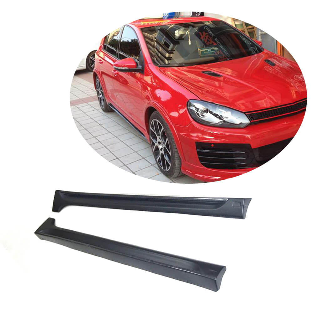 Volkswagen VW Golf 6 VI MK6 Base 2010-2013 Side Skirts Carbon Fiber-Ahacarbon