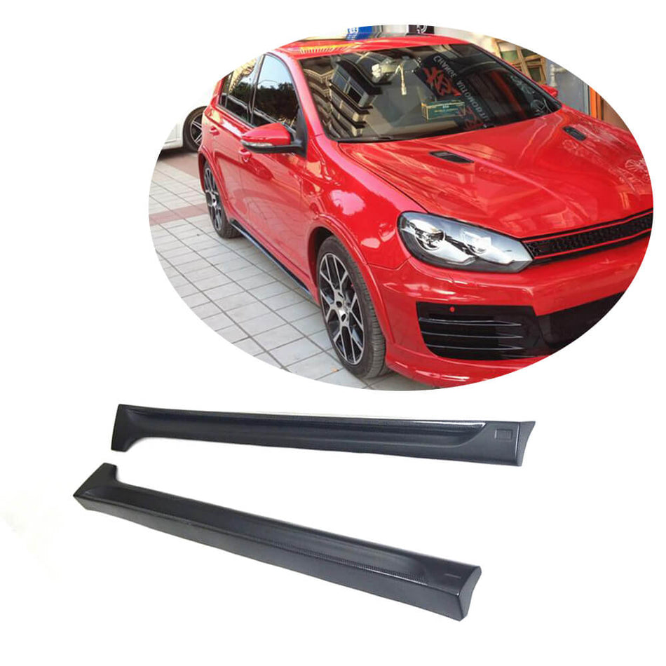 Volkswagen VW Golf 6 VI MK6 Base 2010-2013 Side Skirts Carbon Fiber-Ahacarbon
