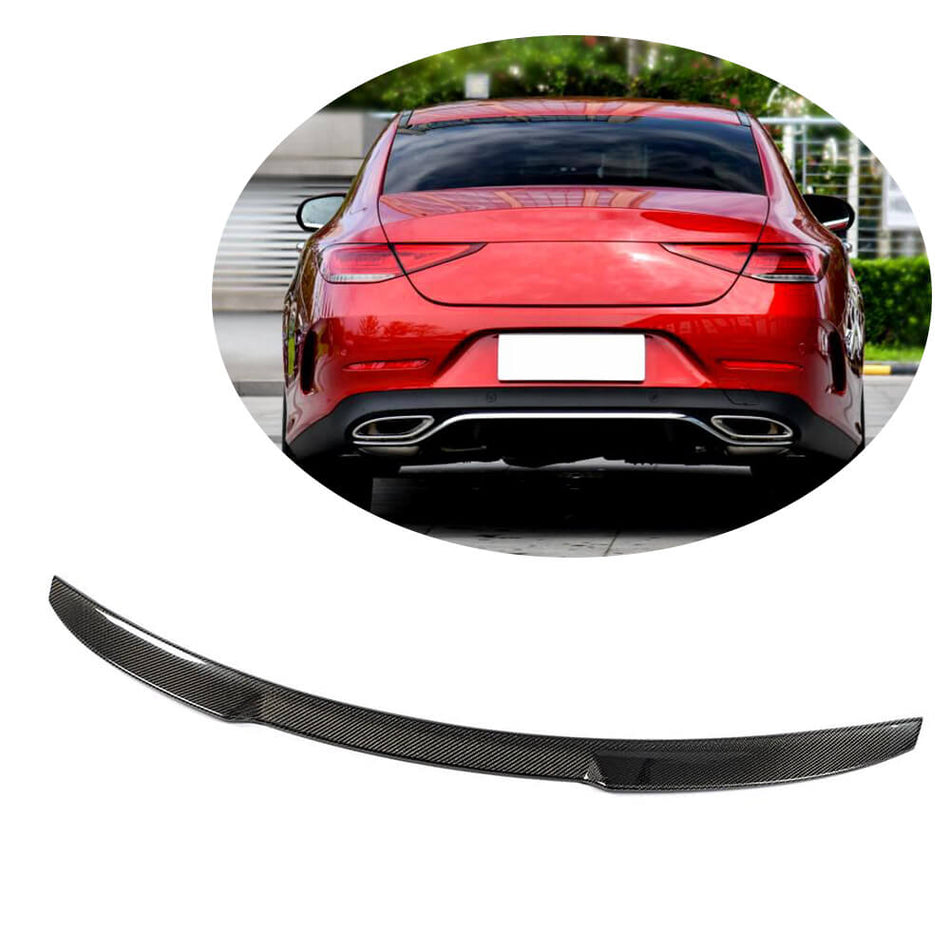 Mercedes Benz C257 Sedan 2018-2020 Rear Trunk Spoiler Carbon Fiber/FRP-Ahacarbon