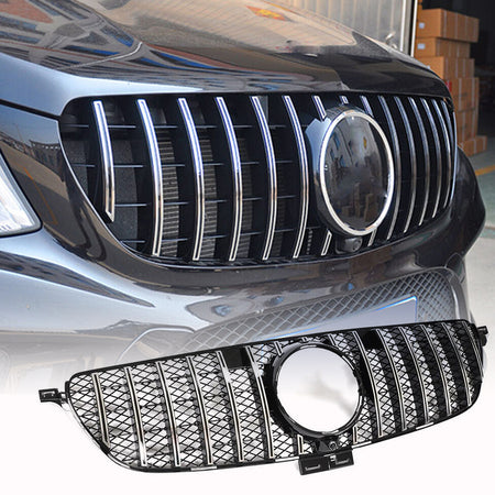 Mercedes Benz GLE Class W292 W166 GTGLE350 GLE400 GLE43 GLE63 AMG 2015-2018 Front Grille ABS-Ahacarbon