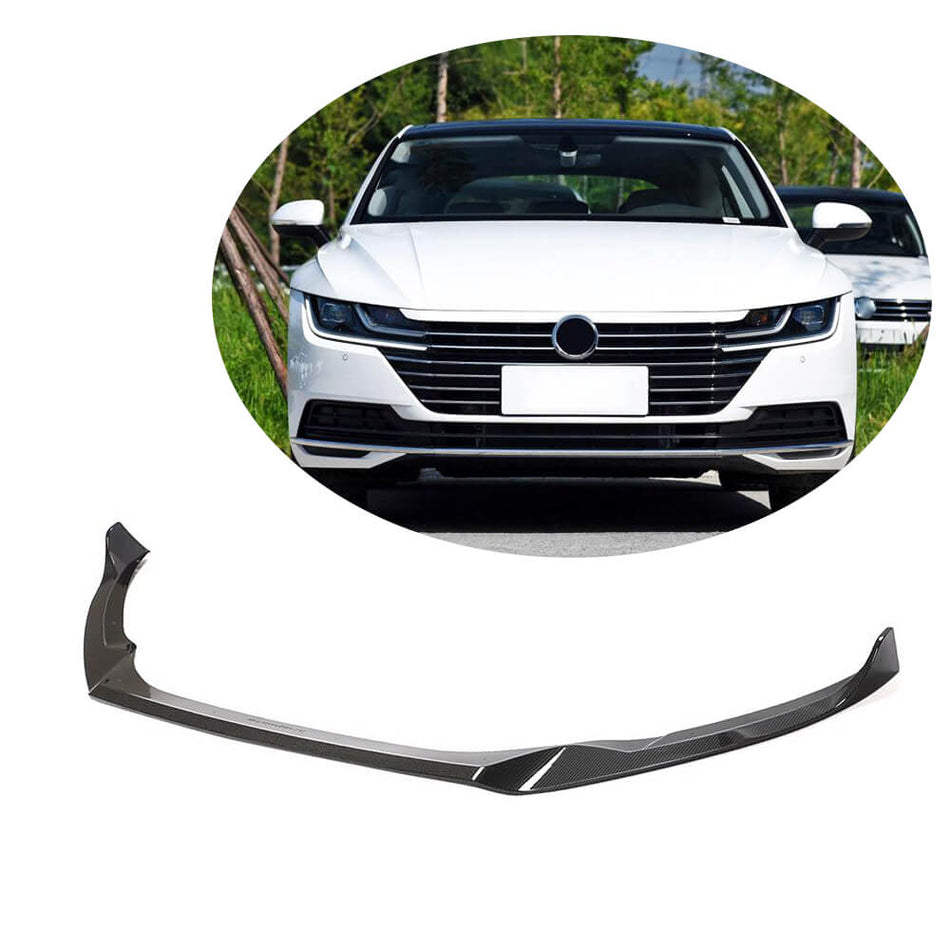 Volkswagen VW Arteon CC 2019UP Front Bumper Lip Carbon Fiber-Ahacarbon