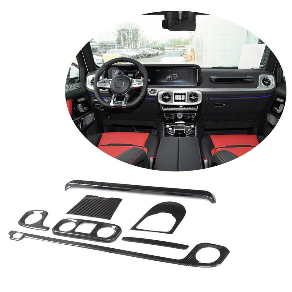 Mercedes Benz Class W463 2019UP Interior Dashboard Trims Dry Carbon Fiber-Ahacarbon