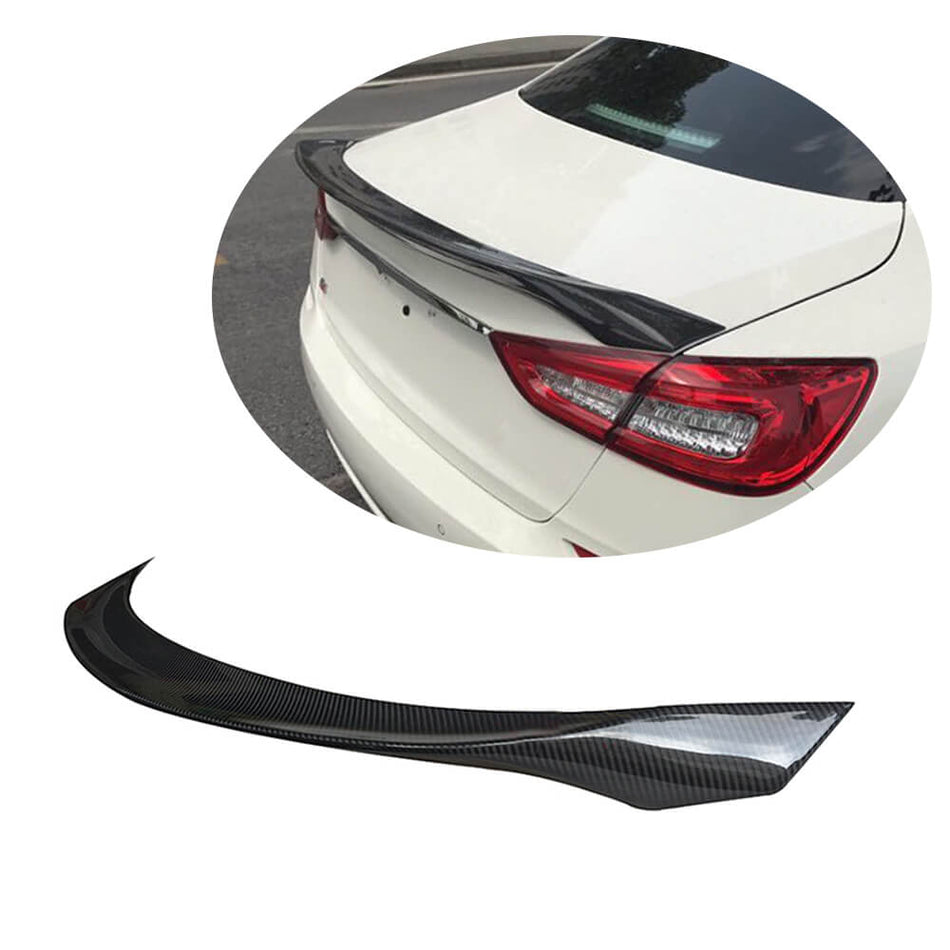 Maserati Quattroporte QP 2013-2019 Rear Trunk Spoiler Carbon Fiber-Ahacarbon