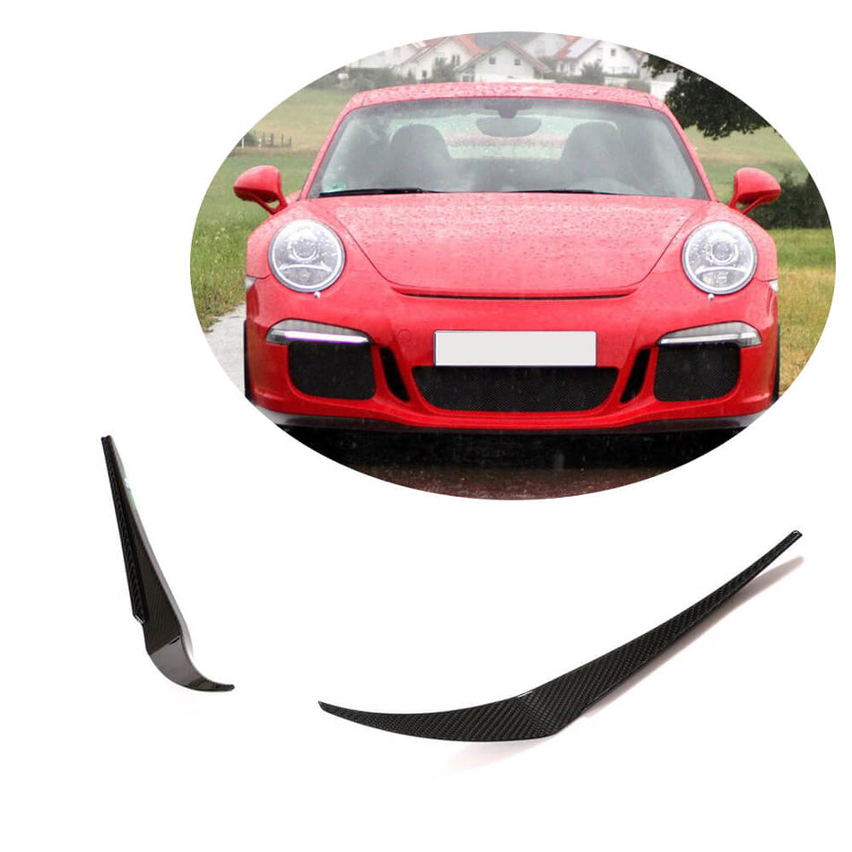 Porsche 911 Carrera GT3 (RS) Coupe 2014 2015 Front Bumper Vents Dry Carbon Fiber-Ahacarbon