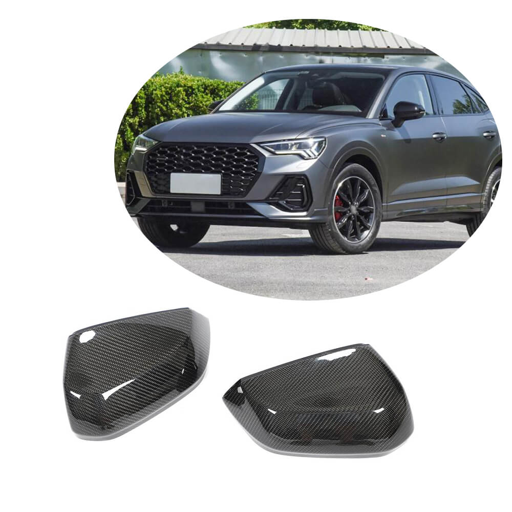 Audi Q2 Q3 Sport Utility 2019UP Mirror Covers Pair Carbon Fiber-Ahacarbon