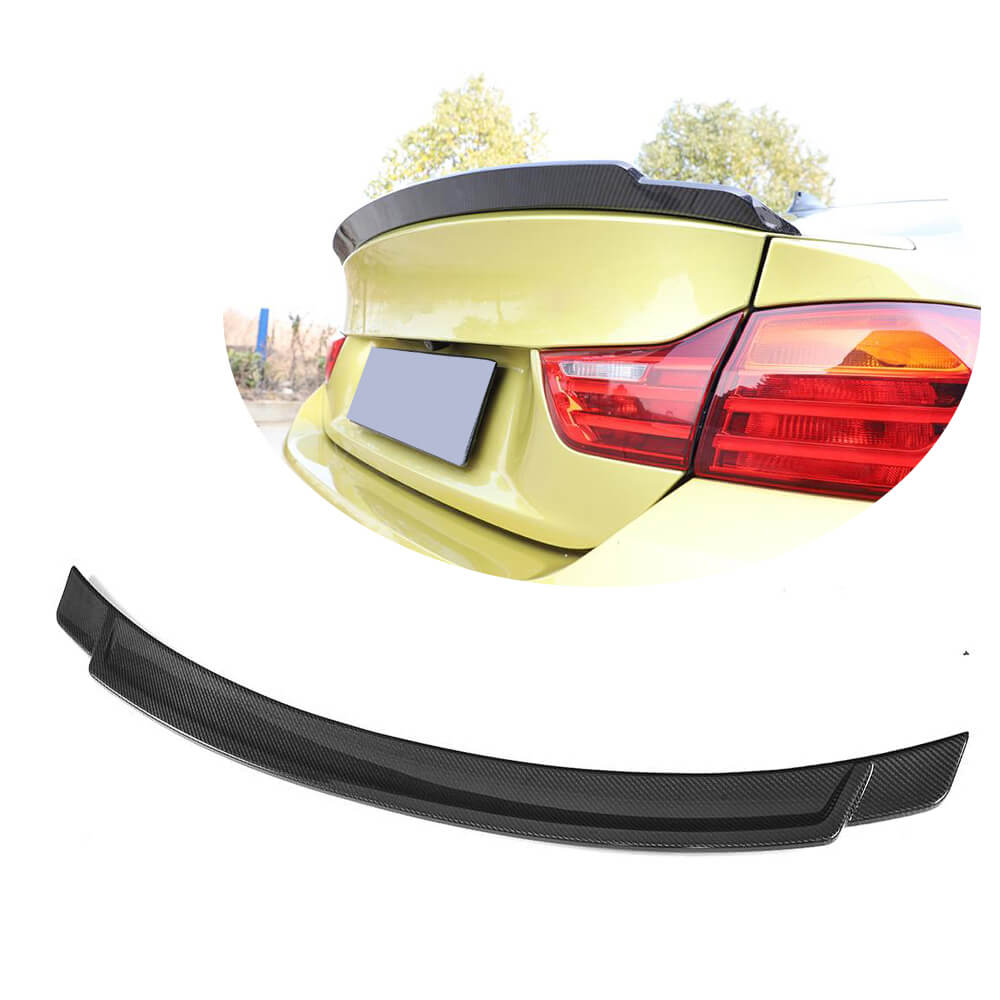 BMW F82 M4 Coupe 2014-2019 Rear Trunk Spoiler Carbon Fiber-Ahacarbon