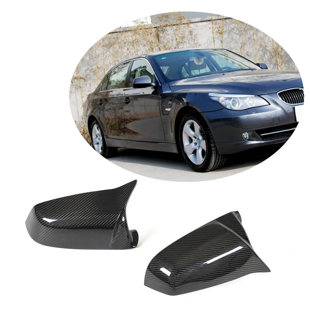 BMW 5 Series E60 E61 2008-2010 Mirror Covers LHD Carbon Fiber-Ahacarbon