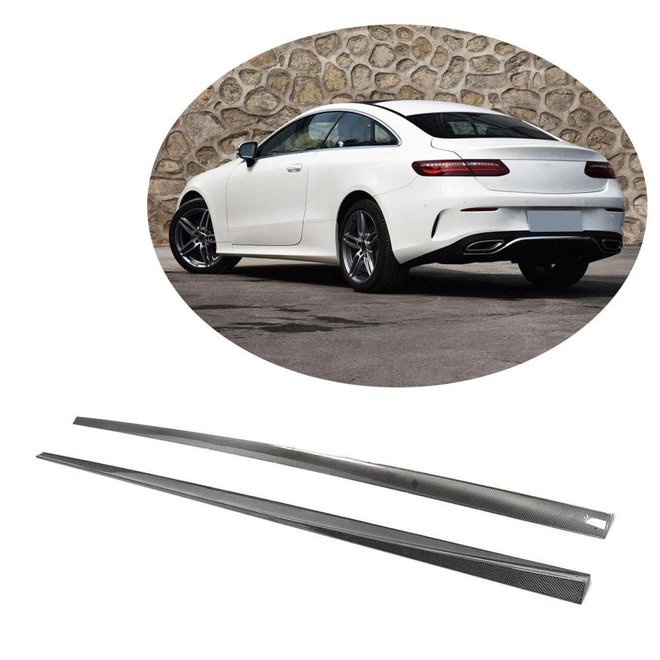 Mercedes Benz E Class (W238) C238 A238 Sport 2017-2019 Side Skirts Carbon Fiber-Ahacarbon