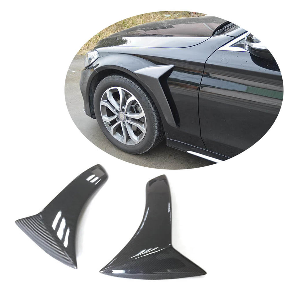 Mercedes Benz W205 Sport Pre-facelift 2015-2019 Side Air Fender Vents Carbon Fiber-Ahacarbon