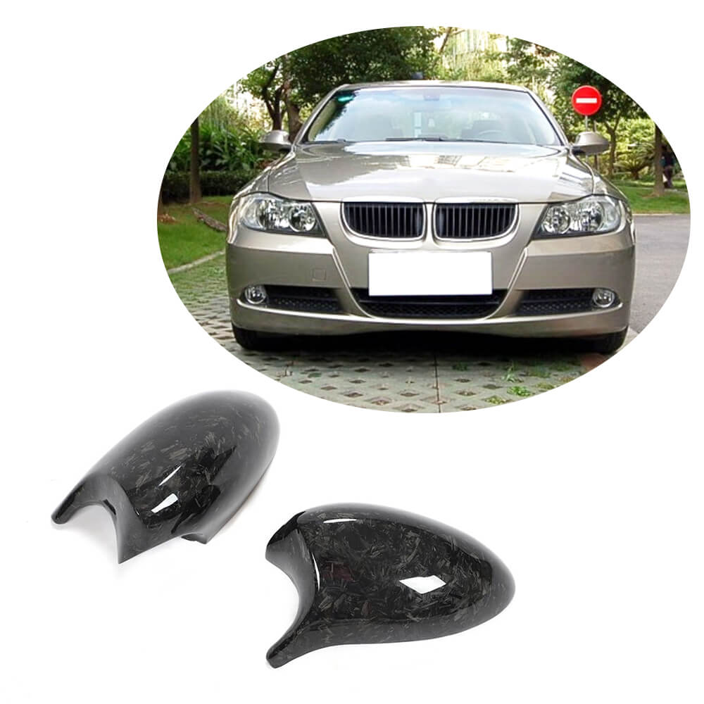 BMW 3 Series E90 E91 05-07 E92 E93 06-09 Mirror Covers LHD Pair Carbon Fiber-Ahacarbon