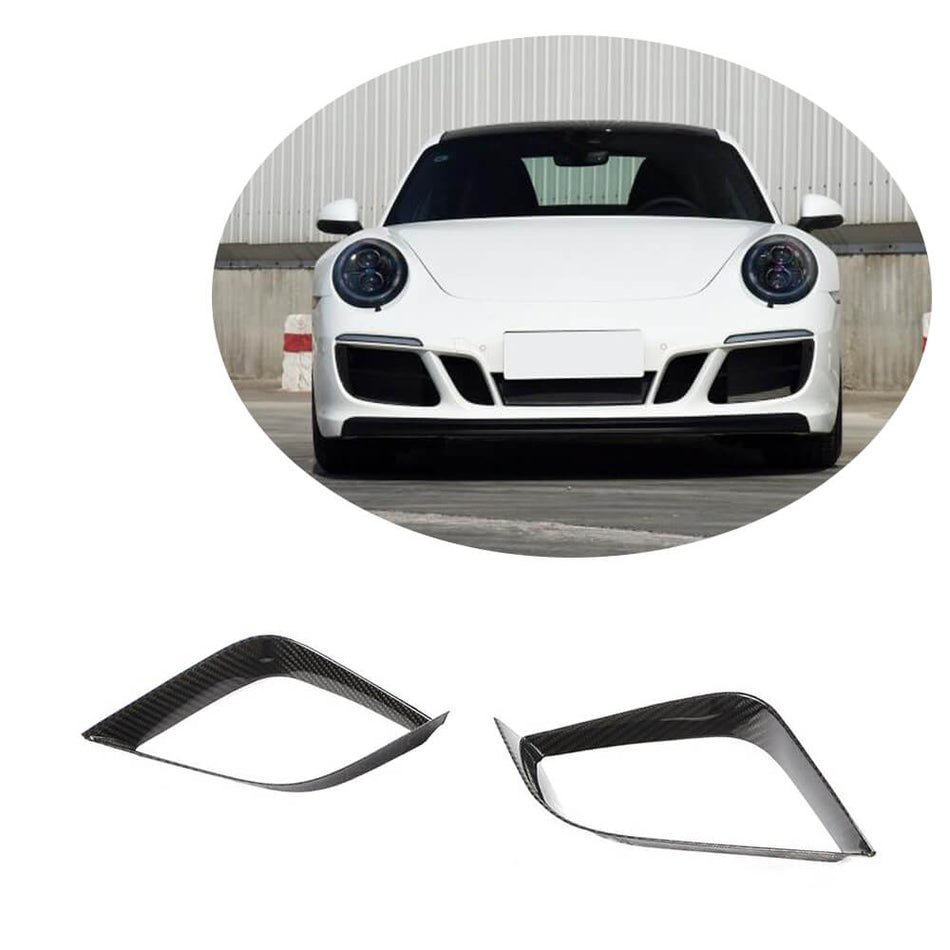 Porsche 911 Carrera 4 GTS 2017 Front Bumper Vents Carbon Fiber-Ahacarbon