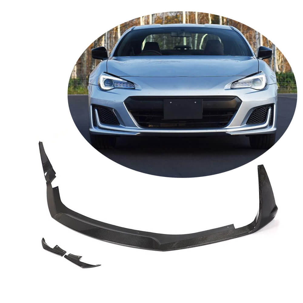 Subaru BRZ Coupe 2017-2020 Front Bumper Lip Carbon Fiber-Ahacarbon