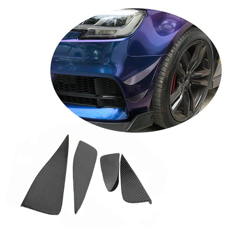 Audi S3 A3 8V Sline Sedan Facelift 2017-2020 Front Bumper Vents Carbon Fiber-Ahacarbon