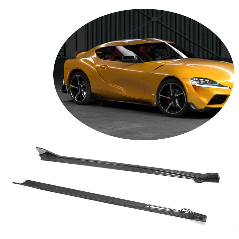 Toyota GR Supra J29 MK5 (A90/A91) 2019-2023 Side Skirts Carbon Fiber-Ahacarbon