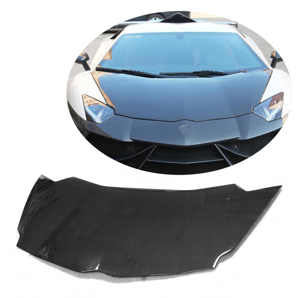 Lamborghini Aventador LP700-4 2011-2016 Engine Bonnet Hood Cover Carbon Fiber-Ahacarbon