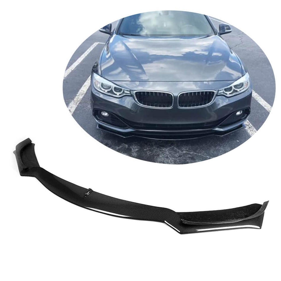 BMW 4 Series F32 F33 F36 2014-2018 Front Bumper Lip Carbon Fiber-Ahacarbon