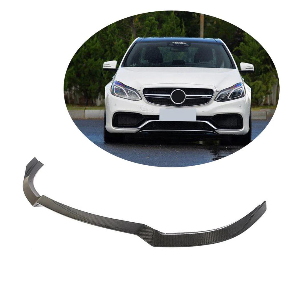 Mercedes Benz W212 S212 E63 AMG Sedan Wagon 2014-2016 Front Bumper Lip Carbon Fiber-Ahacarbon