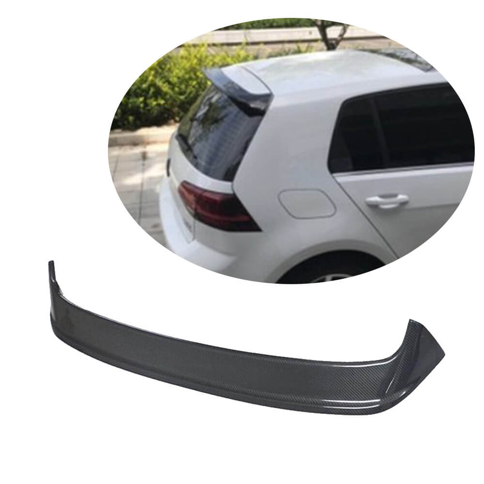 Volkswagen VW Golf 7 MK7 Base 2014-2016 Rear Roof Spoiler Carbon Fiber-Ahacarbon