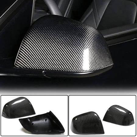 Tesla Model Y 2020UP Mirror Covers pair Replacement Carbon Fiber-Ahacarbon