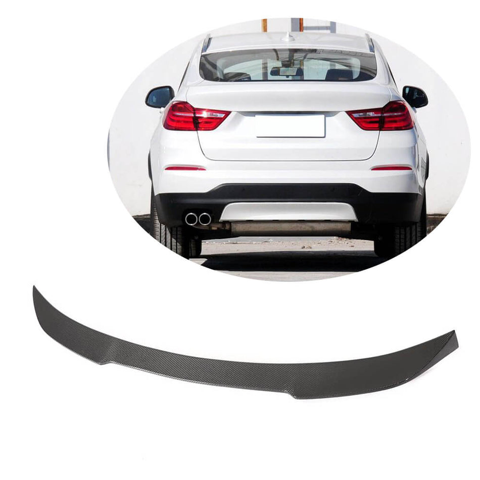 BMW X4 F26 Sport Utility 2014-2018 Rear Trunk Spoiler Carbon Fiber-Ahacarbon