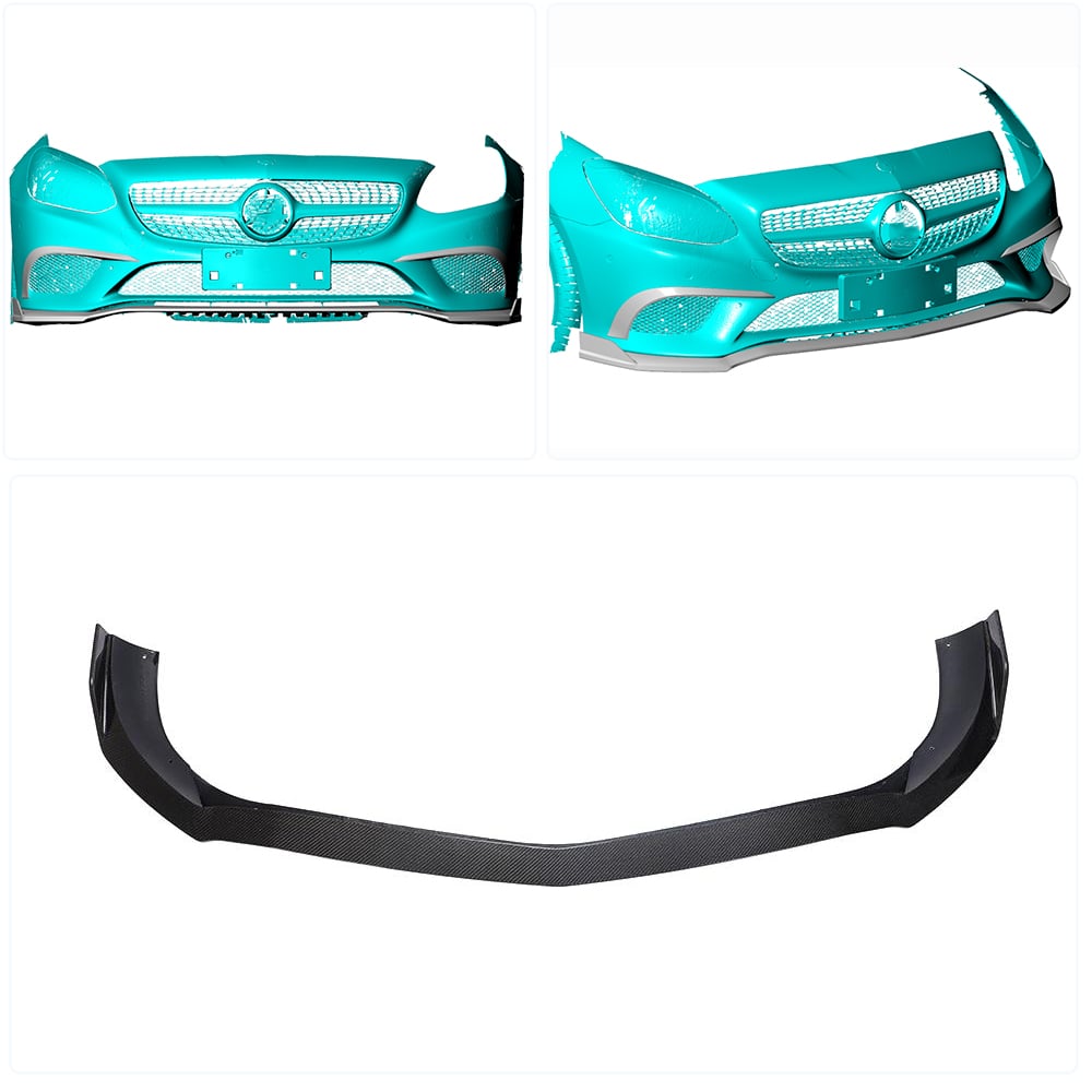 Mercedes Benz SLC Class R172 2016-2020 Front Bumper Lip Carbon Fiber-Ahacarbon