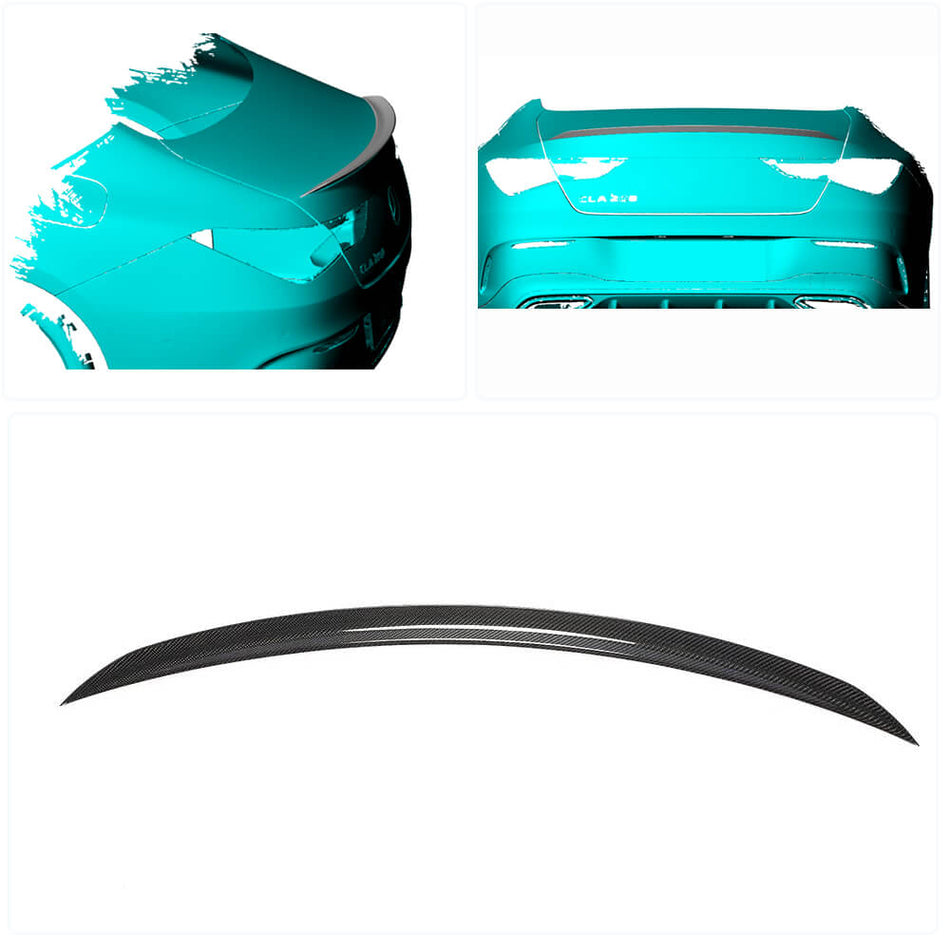 Mercedes Benz (W118) C118 2020UP Rear Trunk Spoiler Carbon Fiber-Ahacarbon