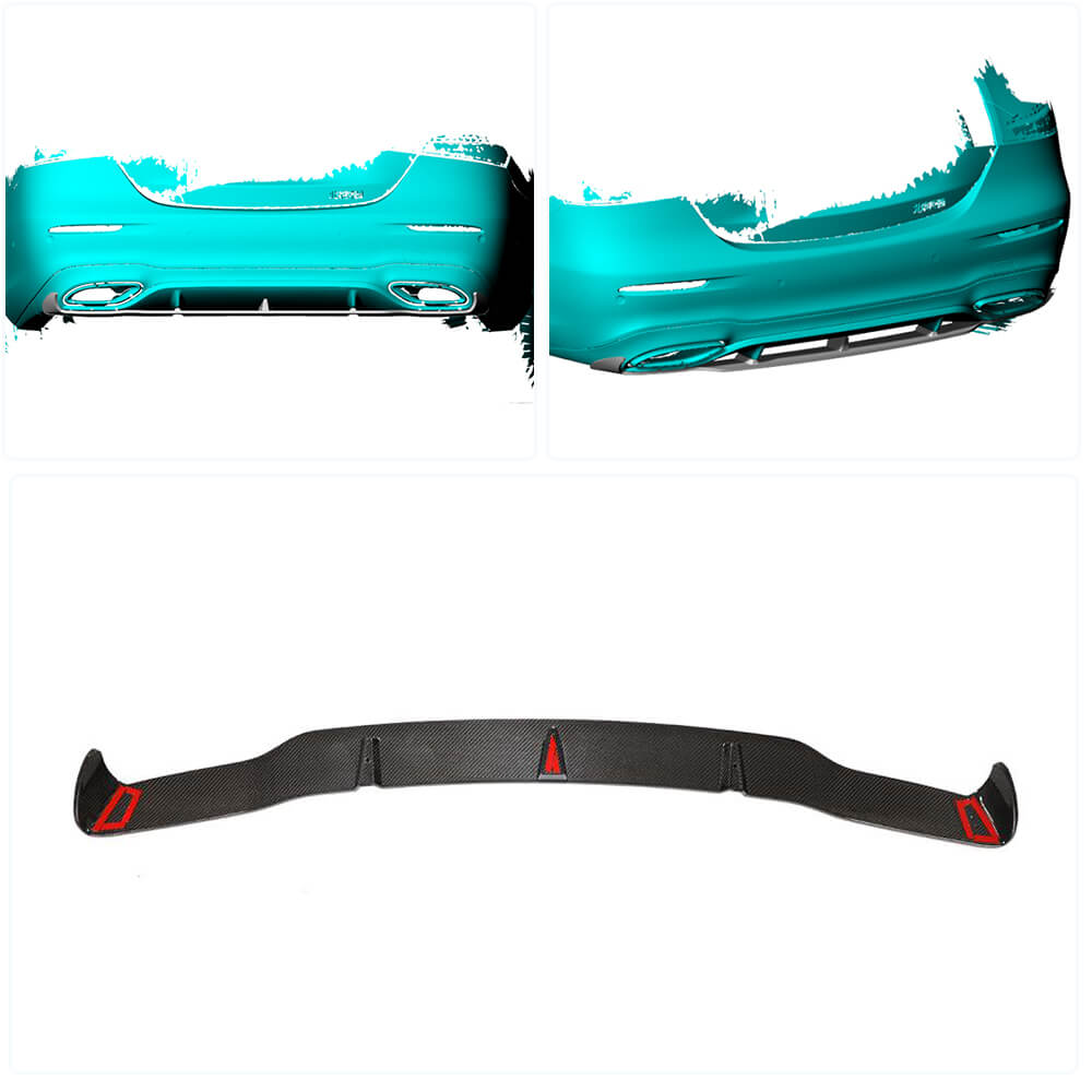 Mercedes Benz W213 Sport Sedan 2020UP Rear Bumper Diffuser Carbon Fiber-Ahacarbon
