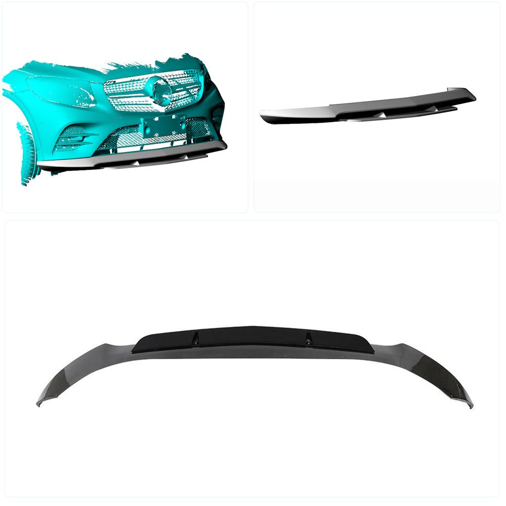 Mercedes Benz C253 X253 GLC300 GLC350 Sport GLC43 Front Bumper Lip Carbon Fiber/FRP-Ahacarbon