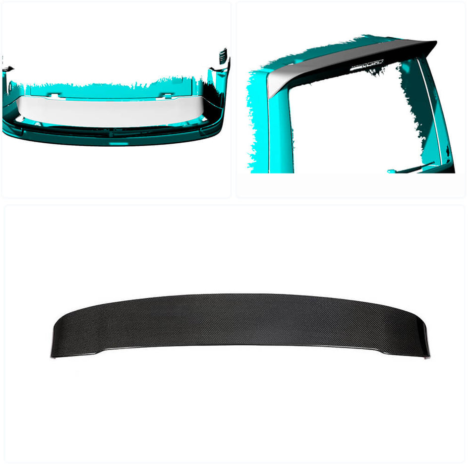 Volkswagen VW Multivan 2015-2020 Rear Roof Spoiler Carbon Fiber-Ahacarbon