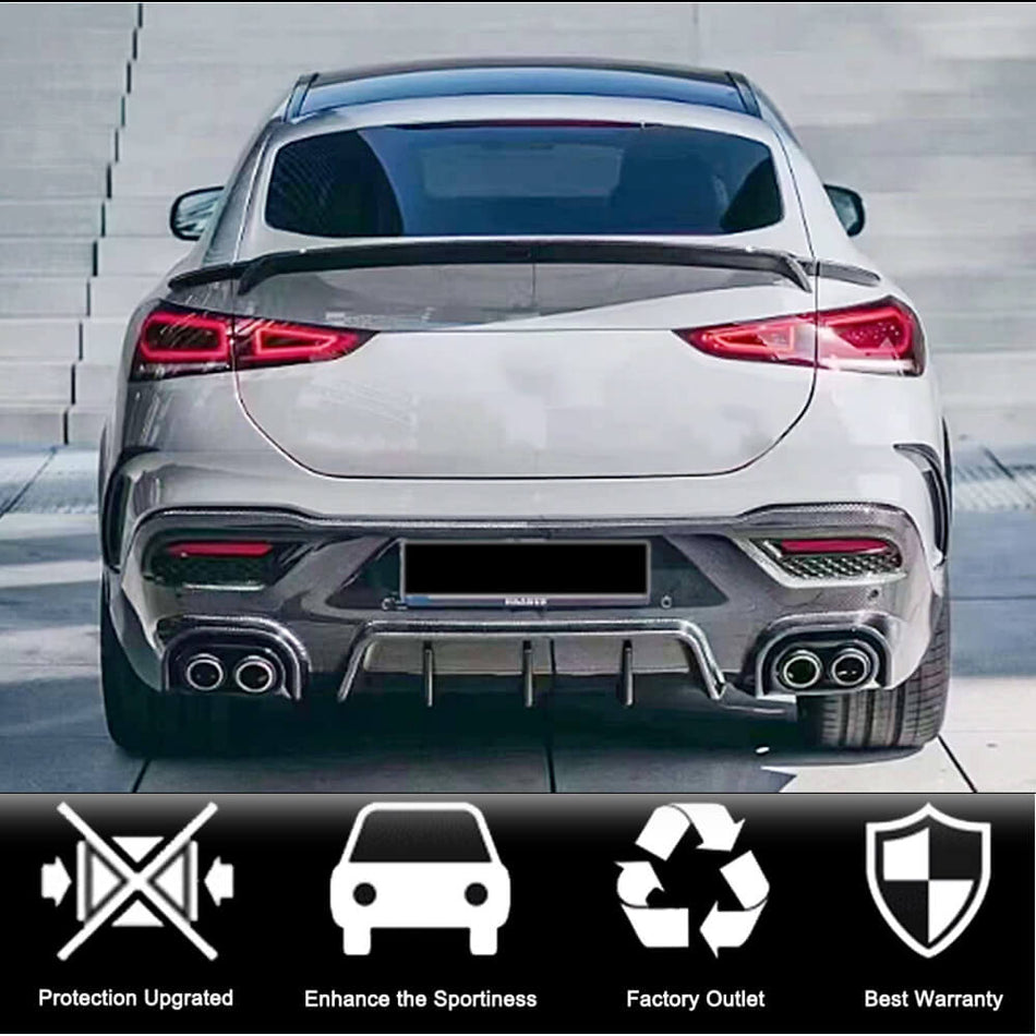 Mercedes Benz GLE Class W167 C167 GLE450 GLE63 Coupe 2020up Rear Trunk Spoiler Carbon fiber-Ahacarbon