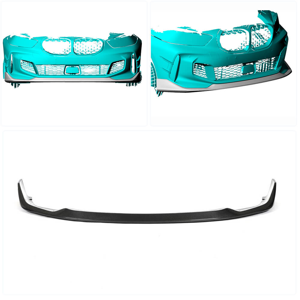 BMW 1 Series F40 118i M Sport 2020UP Front Bumper Lip Carbon Fiber-Ahacarbon