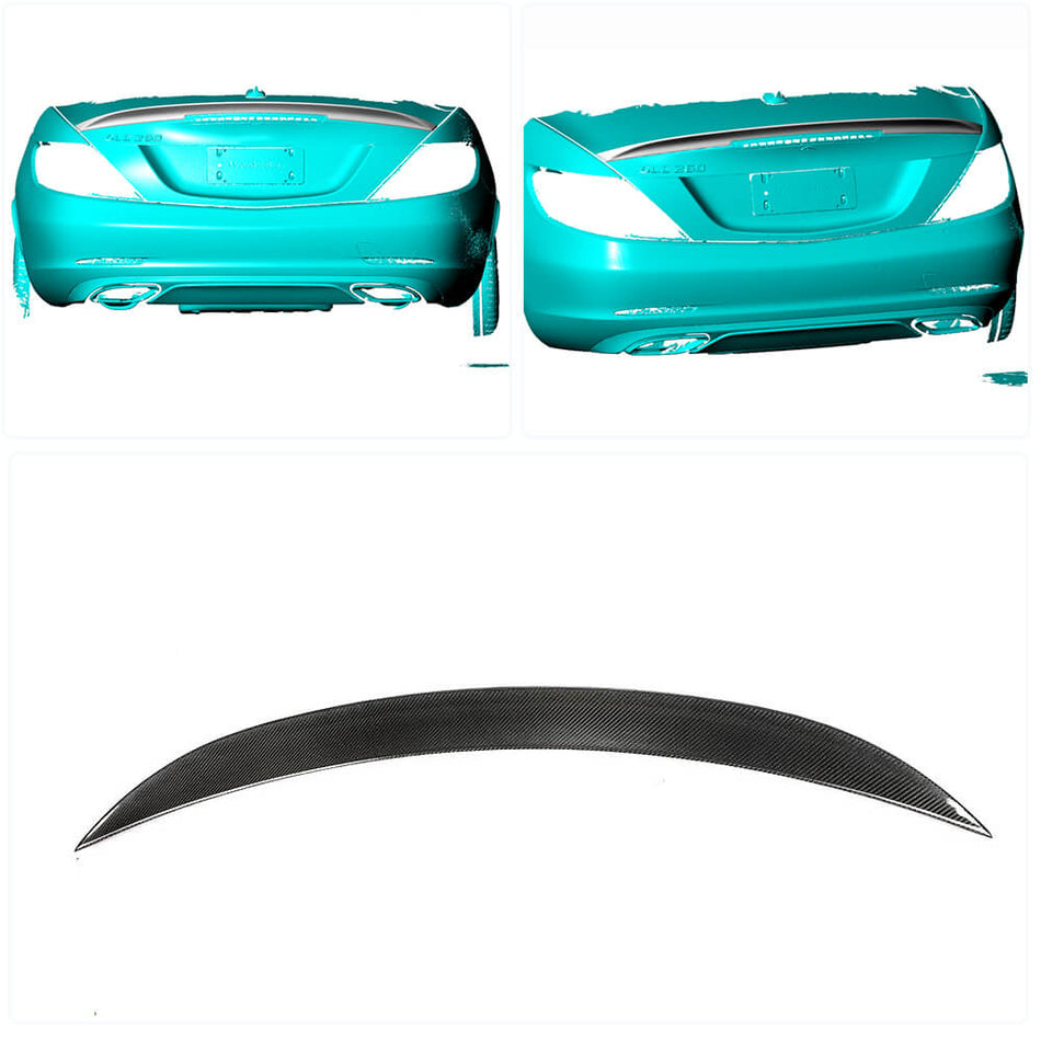 Mercedes Benz SLC Class R172 Convertible 2016-2019 Rear Trunk Spoiler Carbon Fiber-Ahacarbon