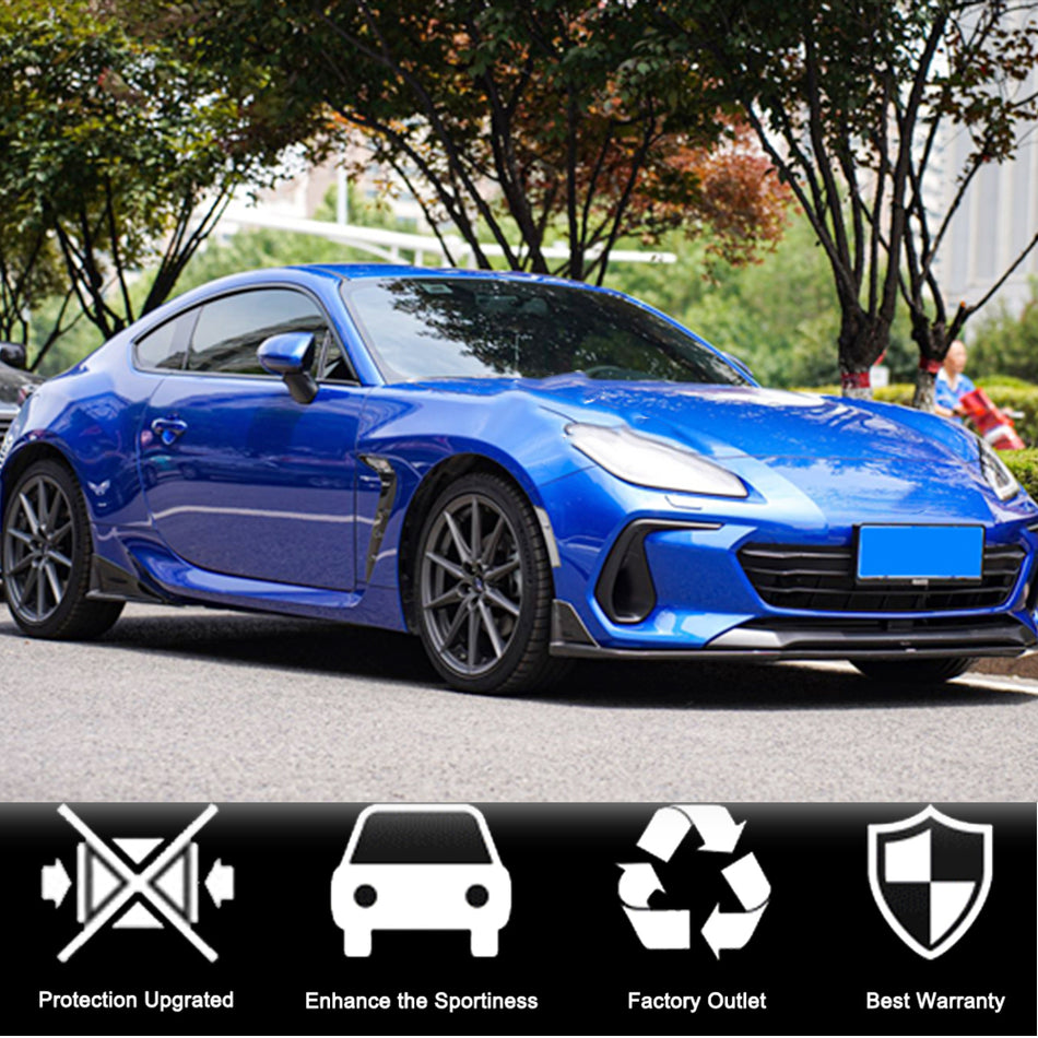 Subaru BRZ Toyota GR86 2022+ Side Skirts Splitters Carbon Fiber-Ahacarbon