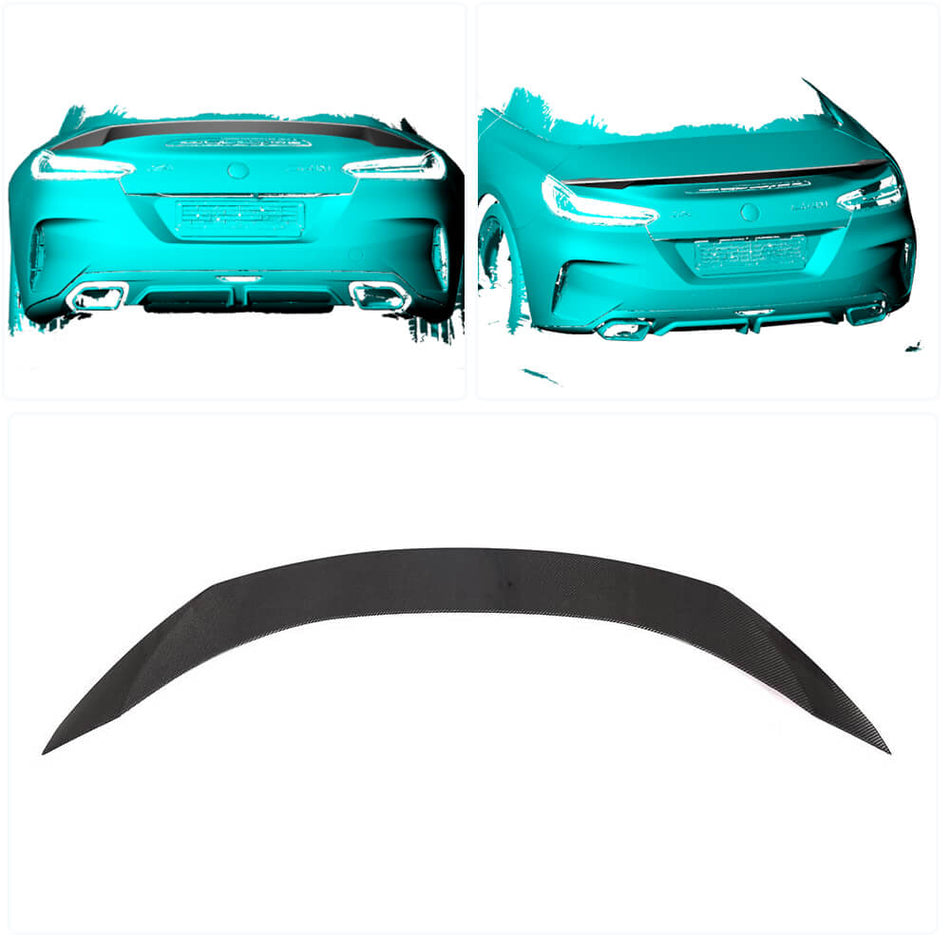 BMW Z4 G29 sDrive20i/30i M40i 2019UP Rear Trunk Spoiler Carbon Fiber-Ahacarbon