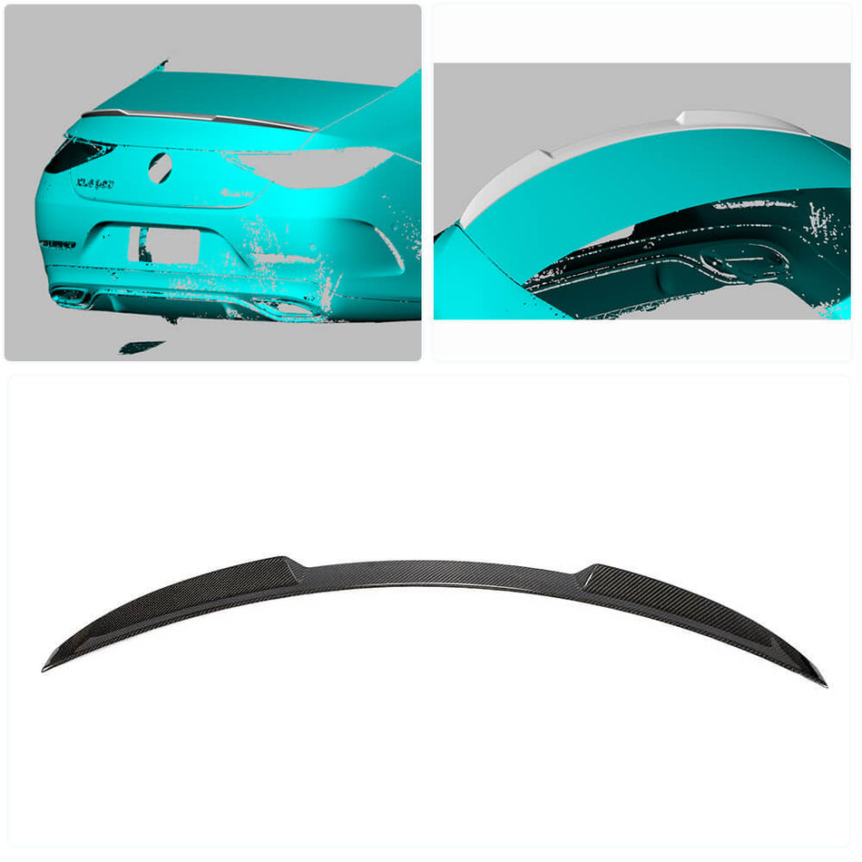 Mercedes Benz C257 Sedan 2018-2020 Rear Trunk Spoiler Carbon Fiber/FRP-Ahacarbon