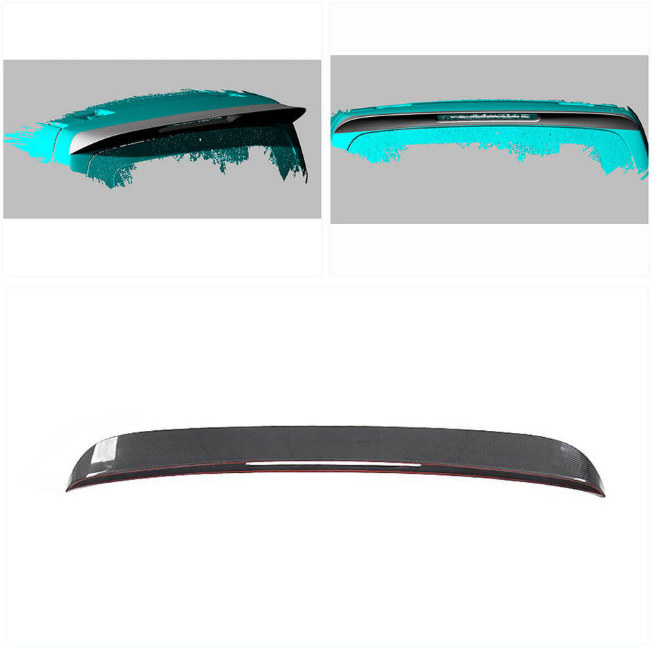 Mercedes Benz V Class W447 2016-2019 Rear Roof Spoiler Dry Carbon Fiber-Ahacarbon