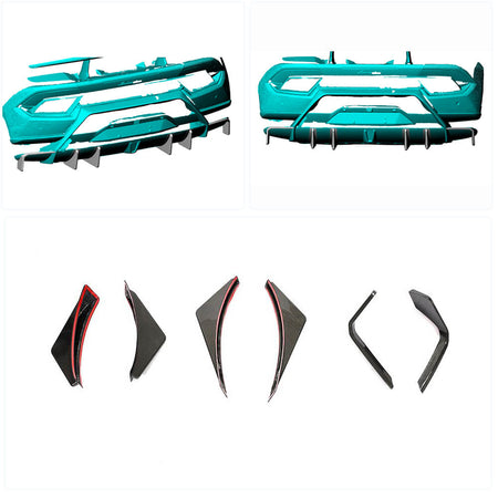 Lamborghini Huracan Performante 2-Door 2017-2019 Rear Bumper Splitters Carbon Fiber-Ahacarbon