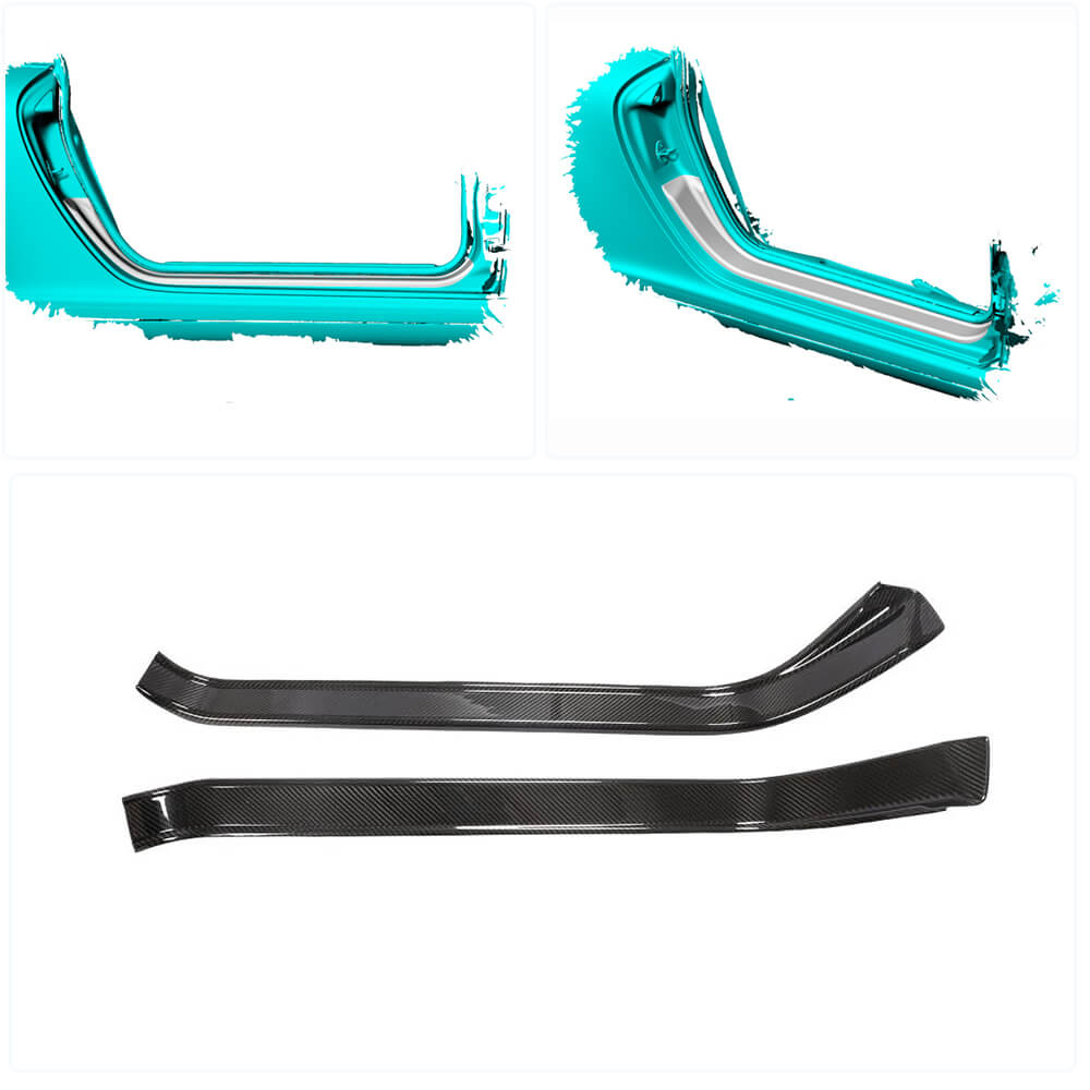 Porsche 911 2005-2012 Threshold Panels Door Sills Dry Carbon Fiber-Ahacarbon
