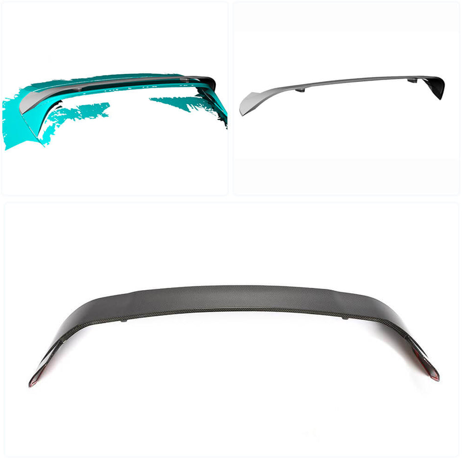 Porsche Cayenne Base 2018-2021 Rear Roof Spoiler Carbon Fiber-Ahacarbon