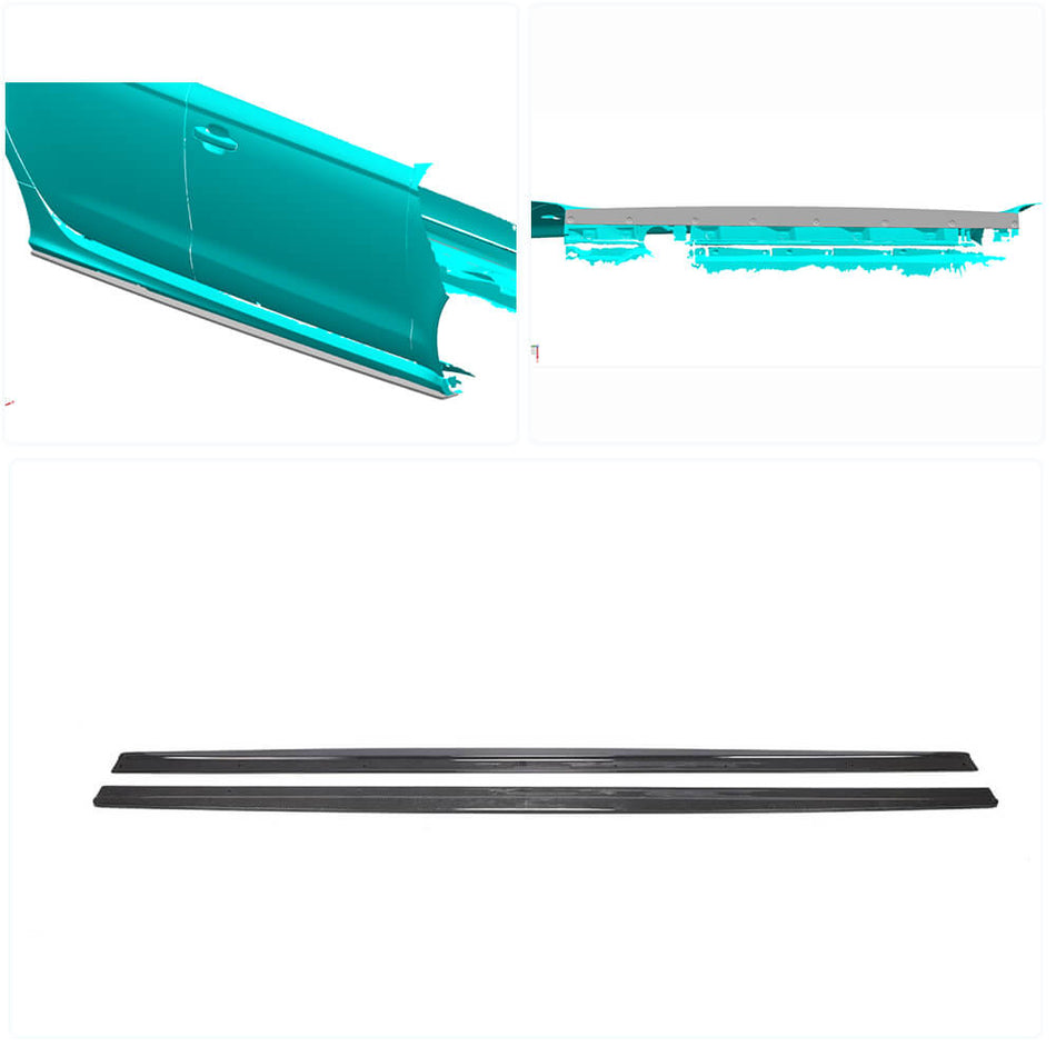 Audi RS6 C7 Typ 4G Avant 2013-2016 Side Skirts Carbon Fiber-Ahacarbon