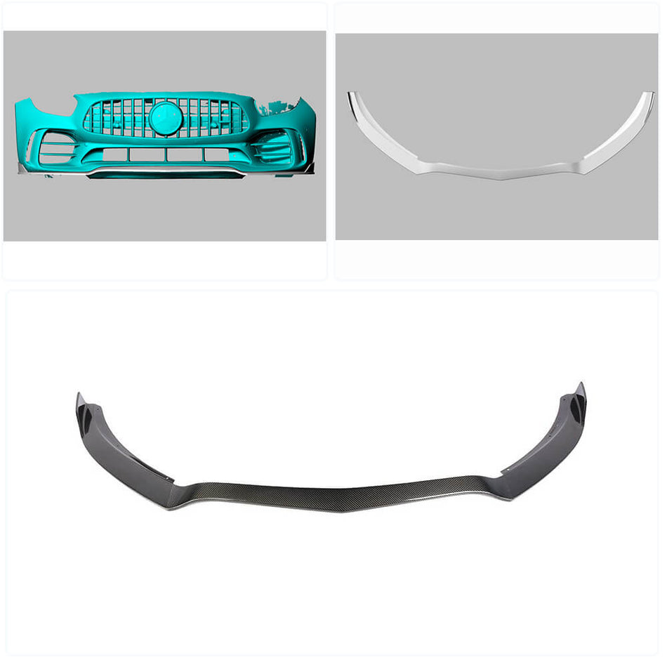 Mercedes Benz AMG GT R 2016-2019 Front Bumper Lip Carbon Fiber-Ahacarbon