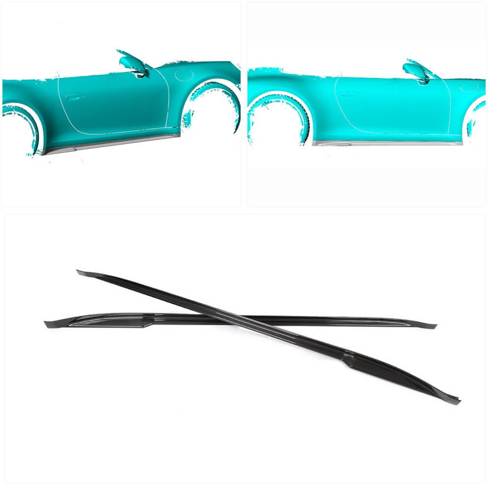 Porsche 911 992 Carrera 4 S 4S Coupe 2-Door 2019-2020 Side Skirts Dry Carbon Fiber-Ahacarbon