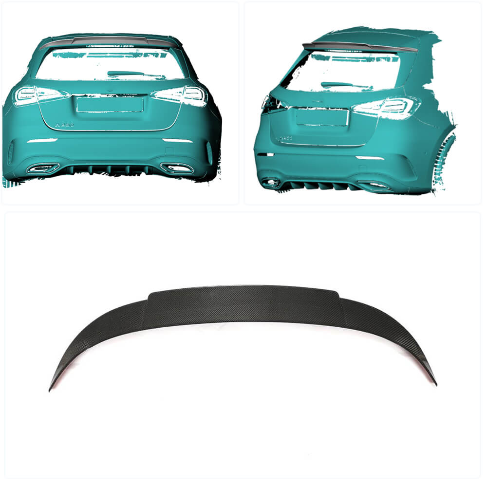 Mercedes Benz A Class W177 2019UP Rear Roof Spoiler Carbon Fiber-Ahacarbon