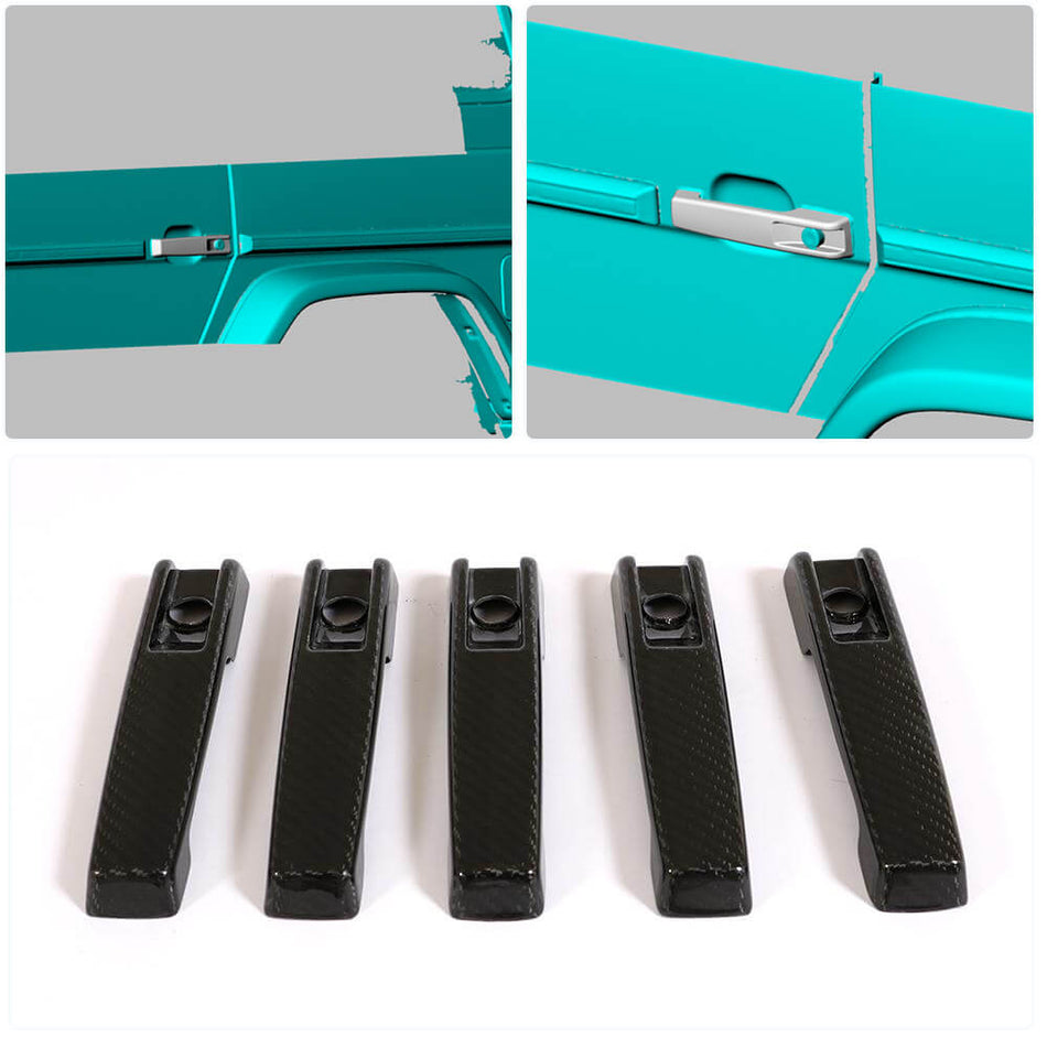 Mercedes Benz G Class W463 2004-2018 Door Handle Covers Dry Carbon Fiber-Ahacarbon