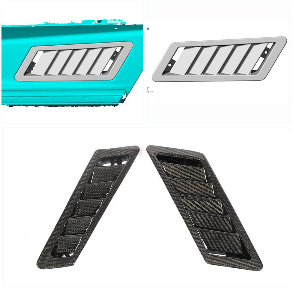 Mercedes Benz W463 G55 G63 G65 AMG 2004-2018 Air Intake Fender Vents Dry Carbon Fiber-Ahacarbon