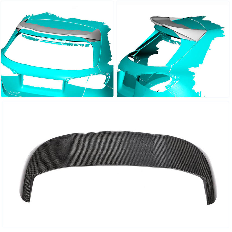 Mercedes Benz A Class W177 2019UP Rear Roof Spoiler Carbon Fiber-Ahacarbon